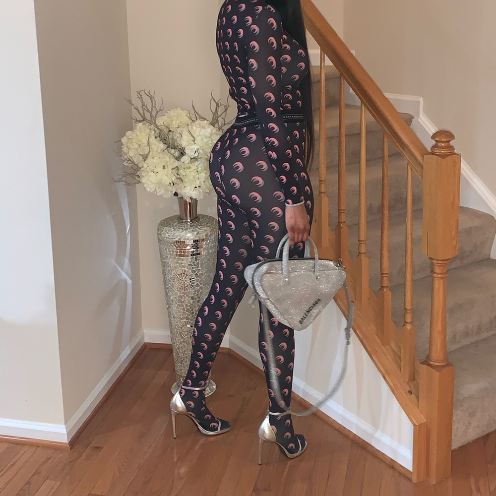 Marine Serre two piece outfit